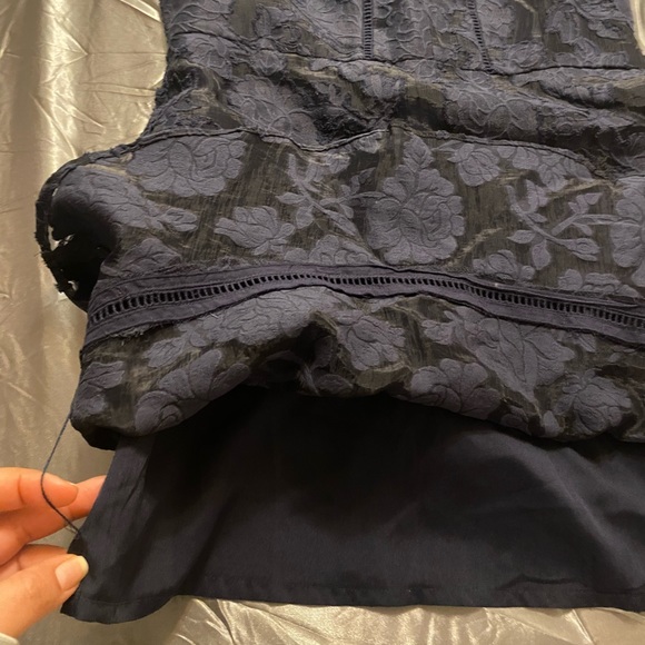 Nanette Lepore, Navy Sleeveless Floral pattern dress, size 8, NWT, $100 - Picture 11 of 12